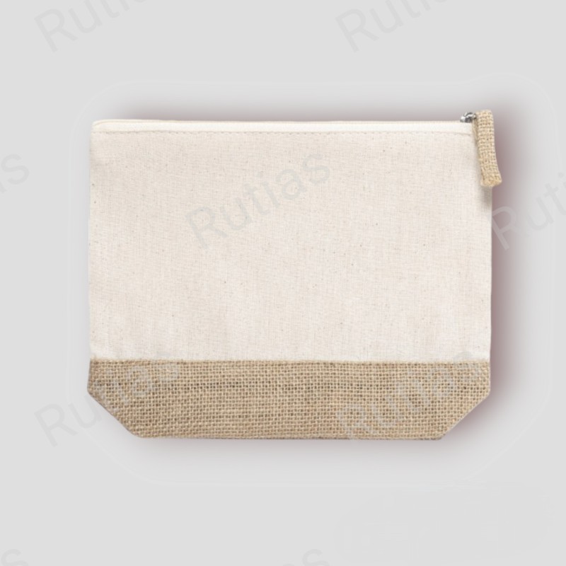 Pochette in iuta-cotone