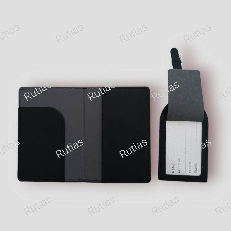 Porta passaporto + tag valigia