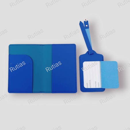 Porta passaporto + tag valigia