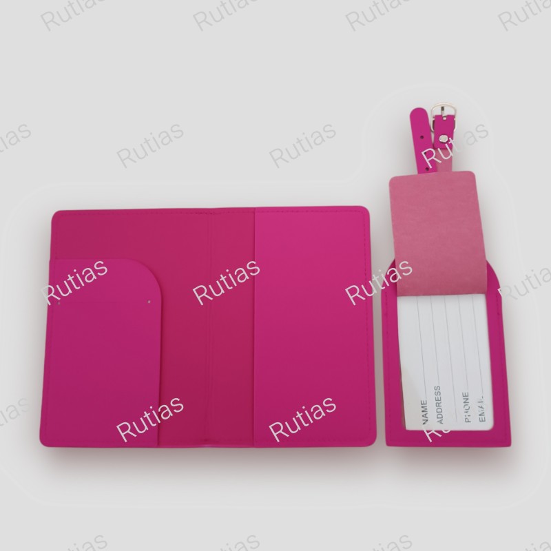 Porta passaporto + tag valigia