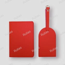 Porta passaporto + tag valigia