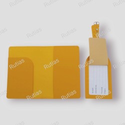 Porta passaporto + tag valigia