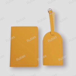 Porta passaporto + tag valigia