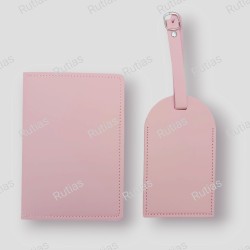 Porta passaporto + tag valigia